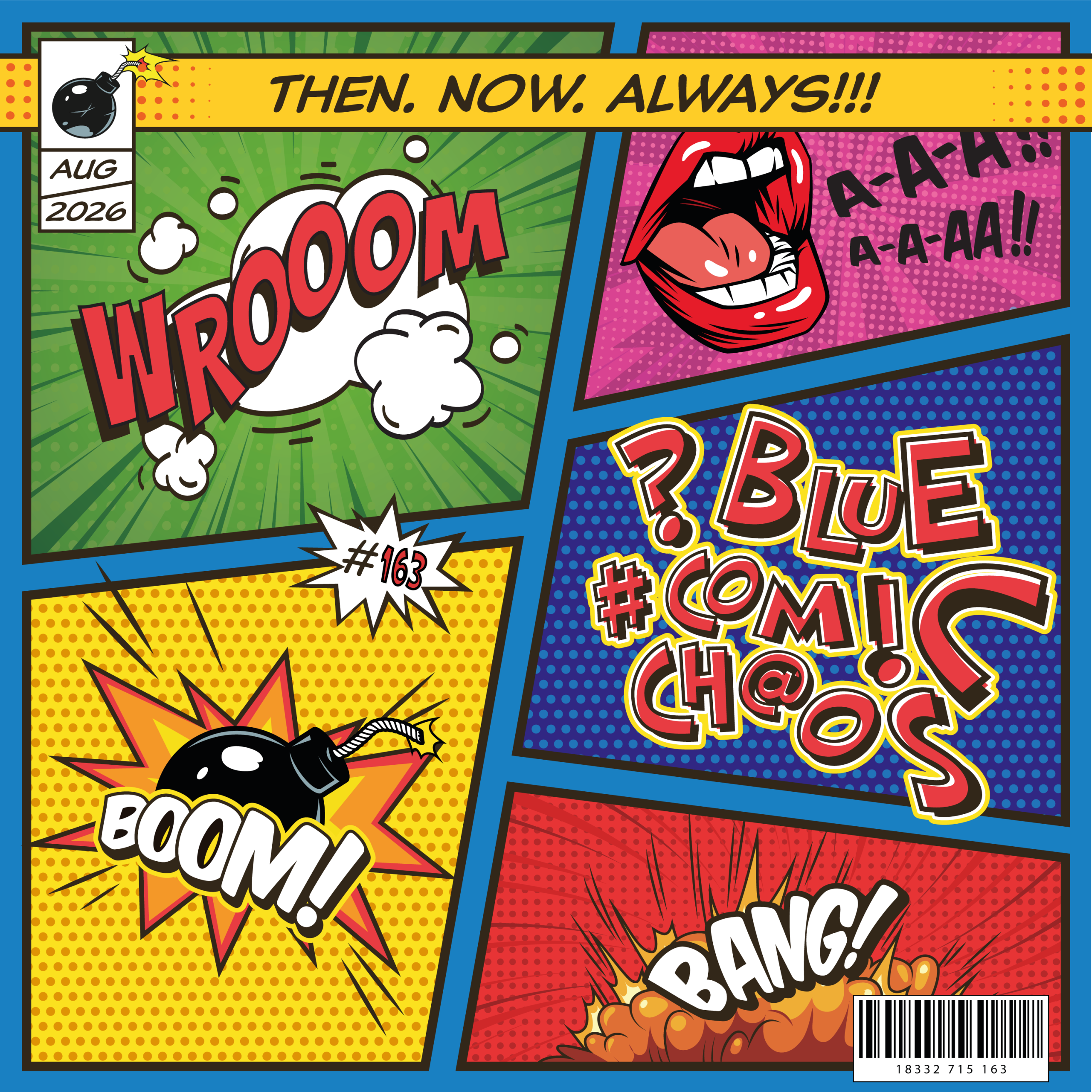 Blue Comic Chaos.